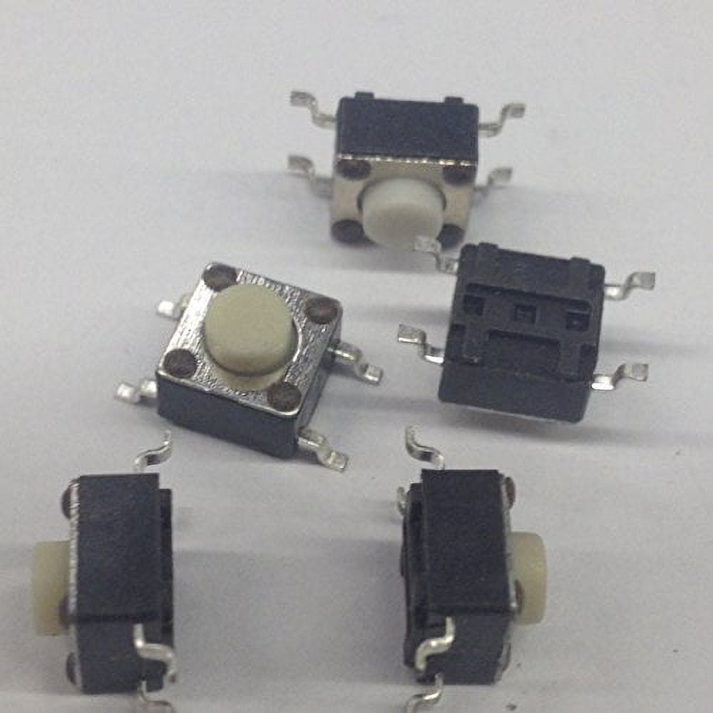 TACT-SWITCH Tactile Switches SPST-NO Momentary, 6mm x 6mm, Surface ...