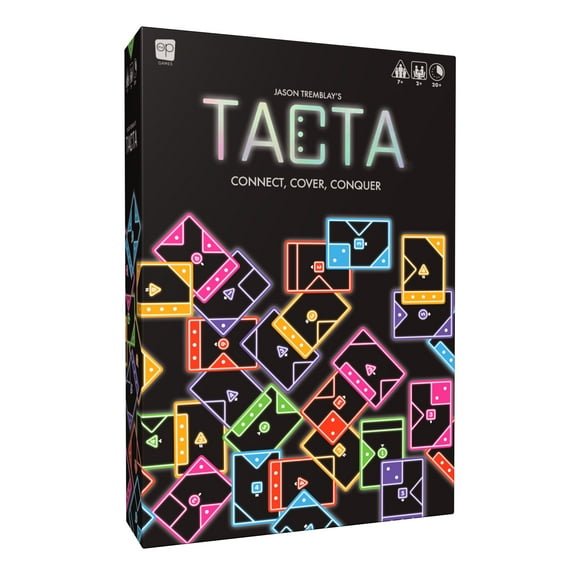TACTA Card Game, Where Every Card Counts, Fast-Paced Strategic Shape Matching Party Game, Analyze and Optimize to Connect, Cover & Conquer to Win, Unique Party Game for 2 or More Players, Ages 7 & Up