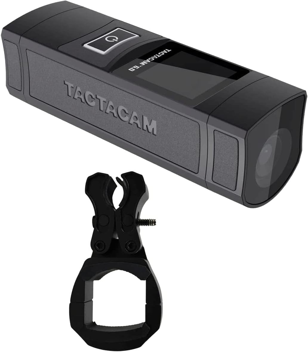 TACTACAM 6.0 Action Camera, 4k 60 FPS, 8X Zoom, Waterproof, Integrated