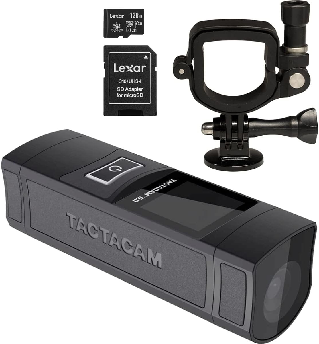 TACTACAM 6.0 Action Camera, 4k 60 FPS, 8X Zoom, Waterproof, Integrated