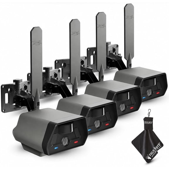 TACTACAM Defend Cellular Security Camera - No WiFi Required - Motion Activated Wireless Camera - Motion Detection - Includes SD Cards and Microfiber Cleaning Cloth 4PK