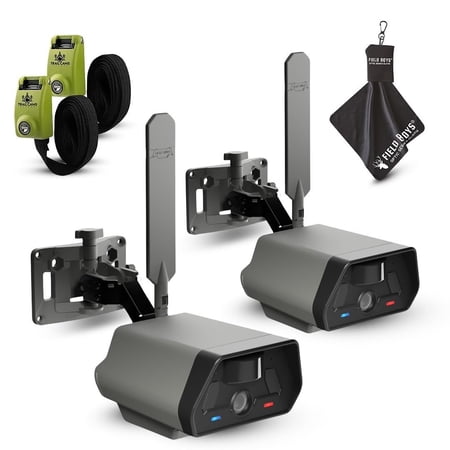 TACTACAM Defend Cellular Security Camera - No WiFi Required - Motion Activated Wireless Camera - Motion Detection - Includes Steel Reinforced Straps and Microfiber Cleaning Cloth 2PK