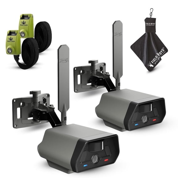 TACTACAM Defend Cellular Security Camera - No WiFi Required - Motion Activated Wireless Camera - Motion Detection - Includes Steel Reinforced Straps and Microfiber Cleaning Cloth 2PK