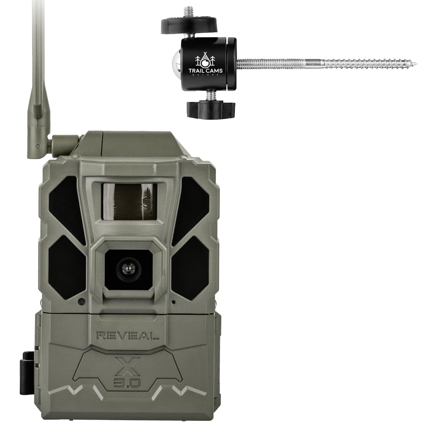 TACTACAM REVEAL X 3.0 Cellular Trail Camera - Multi Carrier, HD Photos & Videos, Pre-Installed Antenna, Built-in GPS, Best Battery Life, Low-Glow IR Flash, Fast Trigger Speed + Tree Mount