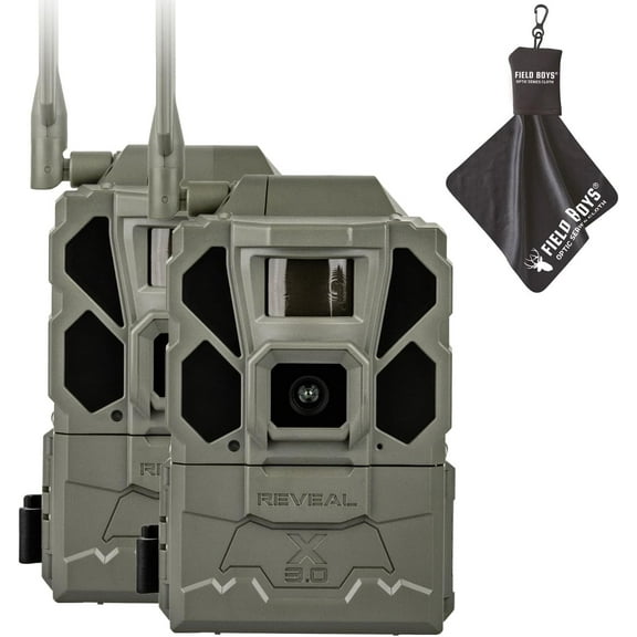 TACTACAM REVEAL X 3.0 Cellular Trail Camera - Multi Carrier, HD Photos & Videos, Pre-Installed Antenna, Built-in GPS, Best Battery Life, Low-Glow IR Flash, Fast Trigger Speed 2PK