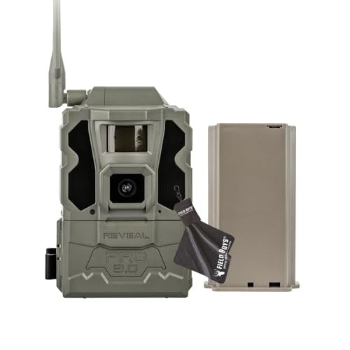 TACTACAM Reveal Pro 3.0 Cellular Trail Camera - Multi-Cellular Network, GPS, 2" LCD, No-Glow IR, Wi-Fi Enabled, HD Photos & 1080p Videos, Long Battery Life, Fast Trigger with Lipo Battery Pack