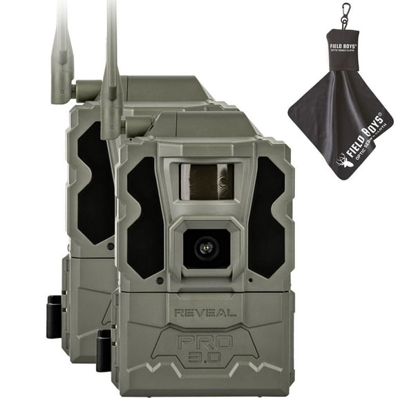 TACTACAM Reveal Pro 3.0 Cellular Trail Camera - Multi-Cellular Network, GPS, 2" LCD, No-Glow IR, Wi-Fi Enabled, HD Photos & 1080p Videos, Long Battery Life, Fast Trigger 2PK