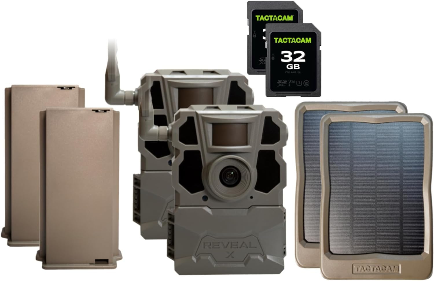 TACTACAM Reveal X Gen 2.0 LTE Cellular Trail Camera + Solar Panel