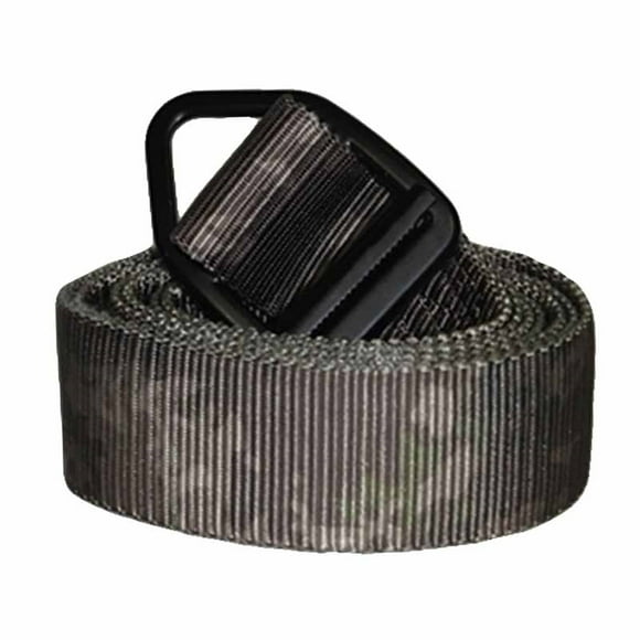 TACTICSHOP Nylon Hunting Belt/Rigid Belt with Buckle - Grey - one size: 49" - men/women