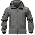 thumbnail image 1 of TACVASEN Male Lightweight Winter Jacket Fleece Lined hooks and loops Hunting Hoodie Gray L, 1 of 8