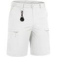 thumbnail image 1 of TACVASEN Men's Hiking Cargo Shorts Quick Dry Lightweight Fishing Shorts White 40, 1 of 6