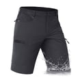 thumbnail image 1 of TACVASEN Men's Lightweight Water Resistant Cargo Shorts 10" Quick Dry Brethable Hiking Golf Shorts with 5 Zipper Pockets for Summer Outdoor sports Casual Work Dark Gray 34, 1 of 8