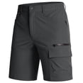 thumbnail image 1 of TACVASEN Men's Summer Outdoor 10" Shorts Quick Dry Water Resistant Lightweight Cargo Shorts With 5 Pockets For Golf Hiking Sports Work Casual , Dark Gray, Size 32, 1 of 6