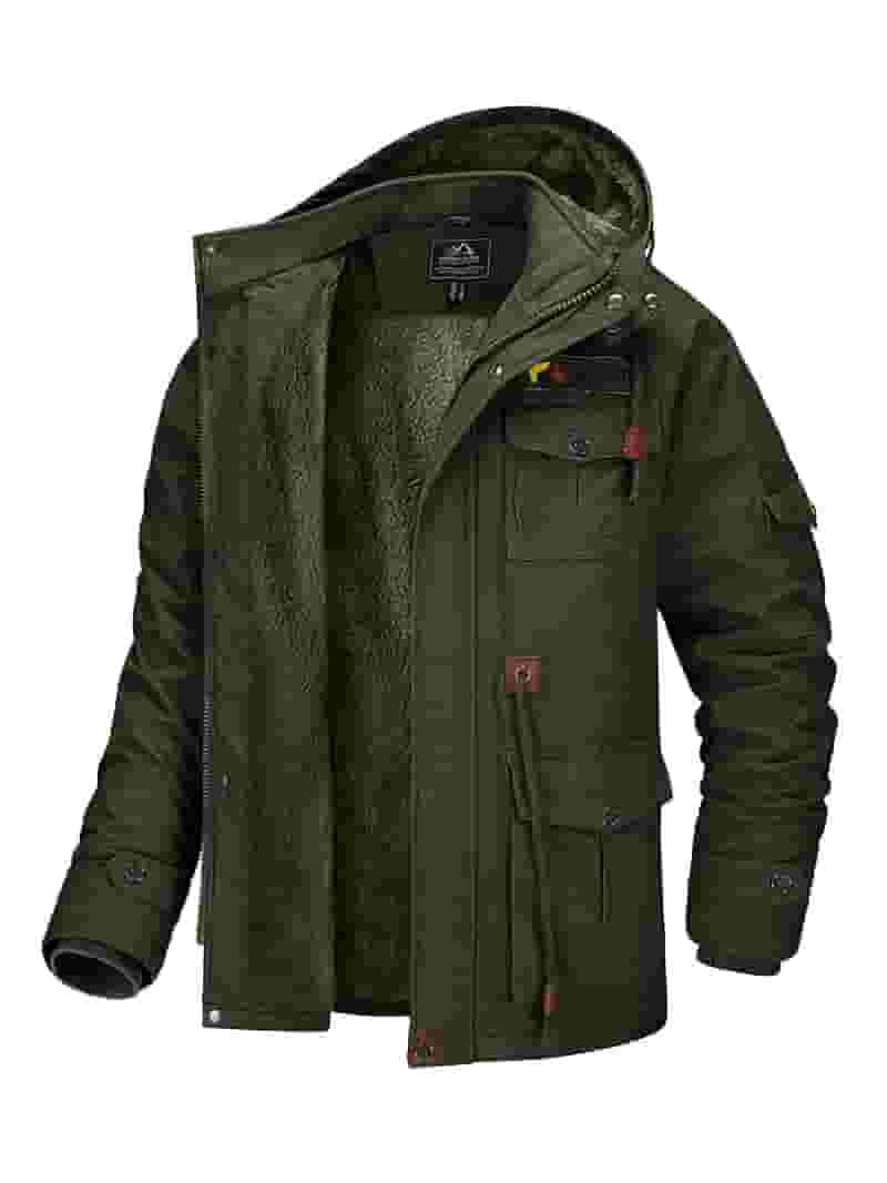 TACVASEN Men's Winter Coat Military Jacket Fleece Lined TACVASEN Men's Winter Coat Military Jacket Fleece Lined