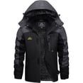 thumbnail image 1 of TACVASEN Men's Winter Waterproof Ski Jackets with Hooded Windproof Fleece Warm Snow Coat with Multi-Pockets For Hiking and Snowboarding ,Black Gray,XL, 1 of 7