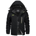 thumbnail image 1 of TACVASEN Men's Winter Ski Snow Jackets Heavyweight Waterproof Warm Fleece Hiking Coat with Hood Multi-Pockets Black XL, 1 of 7