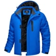 thumbnail image 1 of TACVASEN Men's Winter Ski Snow Outdoor Jacket Waterproof Thick Warm Fleece Lined Coats Bright Blue M, 1 of 7