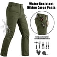 thumbnail image 1 of KEFITEVD Men's Tactical Cargo Pants Quick Dry Water Resistant Lightweight Stretch 6 Pockets Outdoor Hiking Pants,Blue Gray,36, 1 of 9