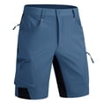 thumbnail image 1 of TACVASEN Mens Quick Dry Water Resistant Outdoor Golf Hiking Shorts Lightweight Breathable Strech Ripstop Cargo Work Shorts with Multi-Pockets, Blue Gray, 32, 1 of 6