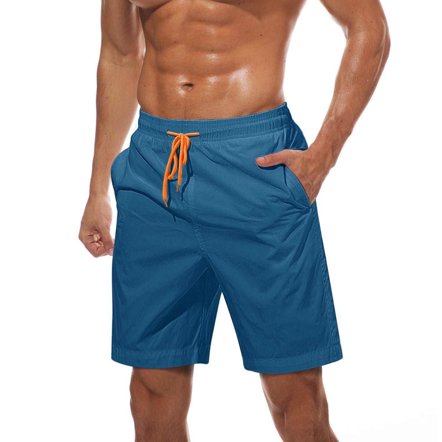 TACVASEN Mens Swim Trunks with Mesh Lining Comfortable Beach Shorts Qucik Dry Casual Shorts