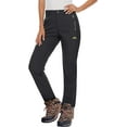 thumbnail image 1 of TACVASEN Women's Fleece Lined Hiking Ski Pants Waterproof Insulated Softshell Pants Outdoor Insulated Warm Pants Black M, 1 of 5