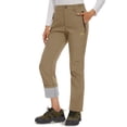 thumbnail image 1 of TACVASEN Women's Fleece Lined Hiking Ski Pants Waterproof Insulated Softshell Pants Outdoor Insulated Warm Pants Khaki XL, 1 of 6