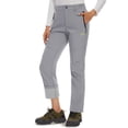 thumbnail image 1 of TACVASEN Women's Fleece Lined Hiking Ski Pants Waterproof Insulated Softshell Pants Outdoor Insulated Warm Pants Light Gray L, 1 of 6
