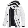thumbnail image 1 of TACVASEN Women's Winter Waterproof Windproof Snow Ski Jackets Warm Thermal Fleece Thick Hooded Coat with Multi-Pockets for Outdoor Hiking Snowboarding White XL, 1 of 7