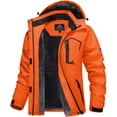 thumbnail image 1 of TACVASEN Women's Winter Waterproof Windproof Snow Ski Jackets Warm Thermal Fleece Thick Hooded Coat with Multi-Pockets for Outdoor Hiking Snowboarding Orange 2XL, 1 of 6