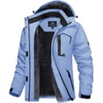 thumbnail image 1 of TACVASEN Women's Winter Waterproof Windproof Snow Ski Jackets Warm Thermal Fleece Thick Hooded Coat with Multi-Pockets for Outdoor Hiking Snowboarding Light Blue XL, 1 of 7