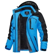 Women's Winter Waterproof Windproof Snow Ski Jackets Warm Thermal Fleece Thick Hooded Coat with Multi-Pockets for Outdoo
