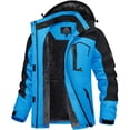 thumbnail image 1 of TACVASEN Women's Winter Waterproof Windproof Snow Ski Jackets Warm Thermal Fleece Thick Hooded Coat with Multi-Pockets for Outdoor Hiking Snowboarding Blue Black L, 1 of 7