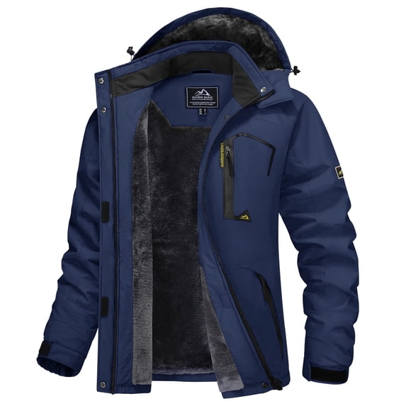 TACVASEN Women's Winter Jackets Ski Waterproof Windproof Warm Coats Thermal Outdoor Thick Jacket Multi-Pockets Hooded Hiking Camping Snowboarding Snow Casual Jacket