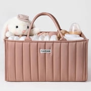 Baby Diaper Bags Caddy Organizer, Baby Shower Basket for Girls, Gift for Newborn Essentials, Baby Registry Must Have, Stylish Baby Basket for Changing Table Car