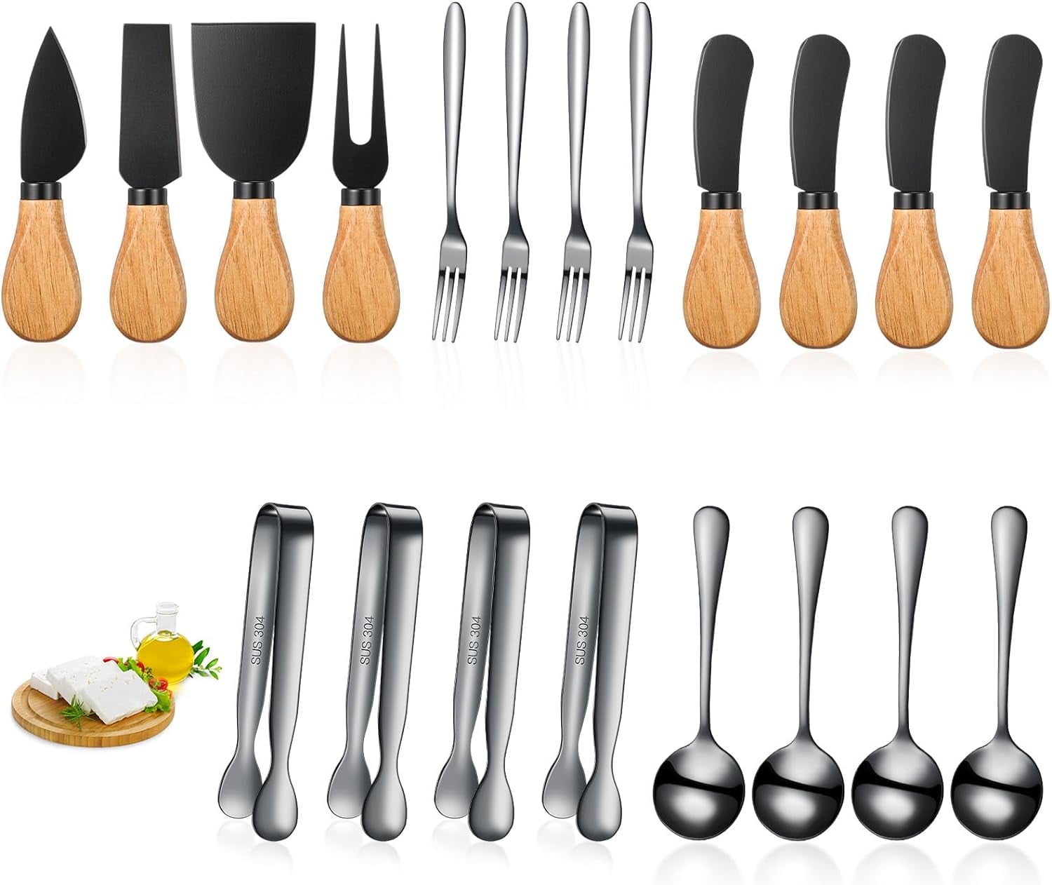 ‎TACYKIBD Charcuterie Board Accessories Spreader Knife Set Cheese Butter Spreader Knife ...