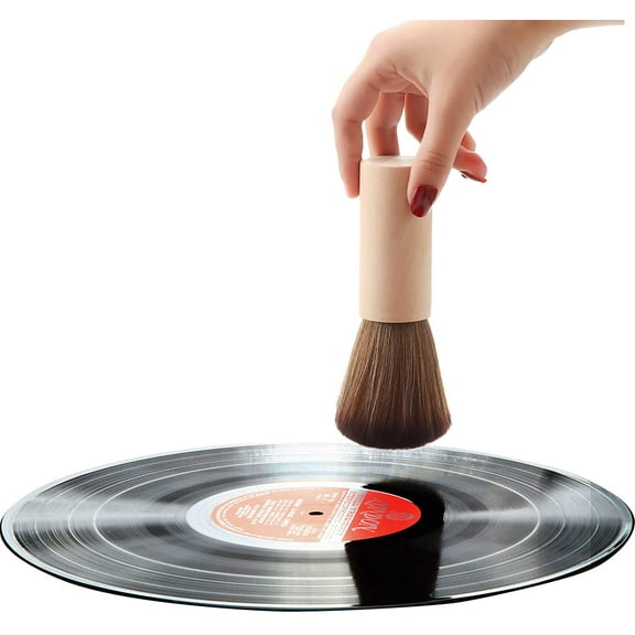 TACYKIBD Vinyl Record Cleaner Brush Turntable Vinyl Record LP Cleaning Anti-Static Brush Cleaner for LP CD Vinyl Records