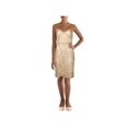thumbnail image 1 of TADASHI SHOJI Womens Pink Zippered Metallic Embroidery Floral Sleeveless Illusion Neckline Above The Knee Party Sheath Dress 10, 1 of 2
