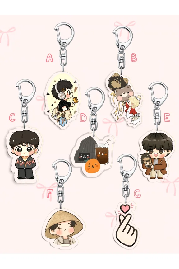 TADC Acrylic Keychain 1/7pcs | Ragatha Jax Gangle Kinger Caine Character Bag Backpack Fan Gift, random 1 pack