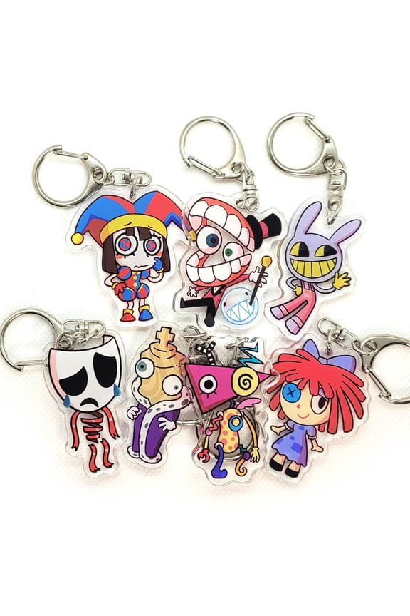 TADC Amazing Circus Digital Pomni Caine Jax Kinger Zooble Ragatha Gangle Bubble keychain charm (1 keychain)