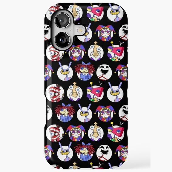 TADC Seamless Character Cartoon Pattern Art iPhone 11 12 13 14 15 16 17 Pro Max Case