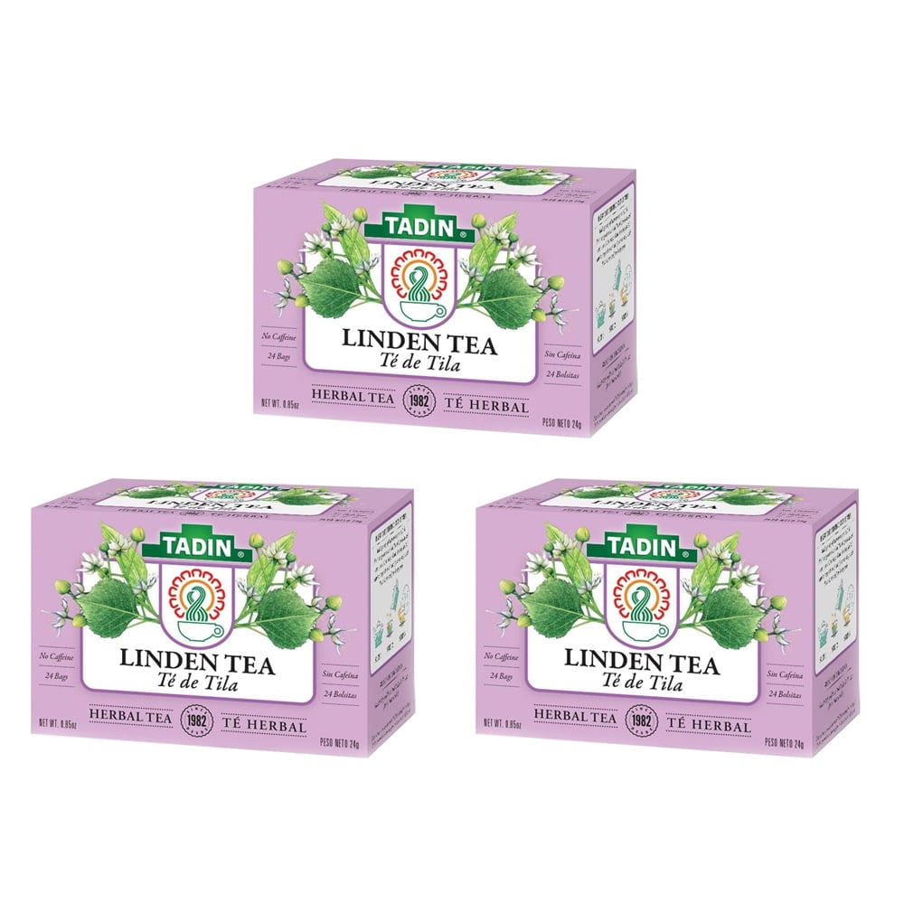 TADIN Linden Herbal Tea Bags, 24 Ct, 3 Pk
