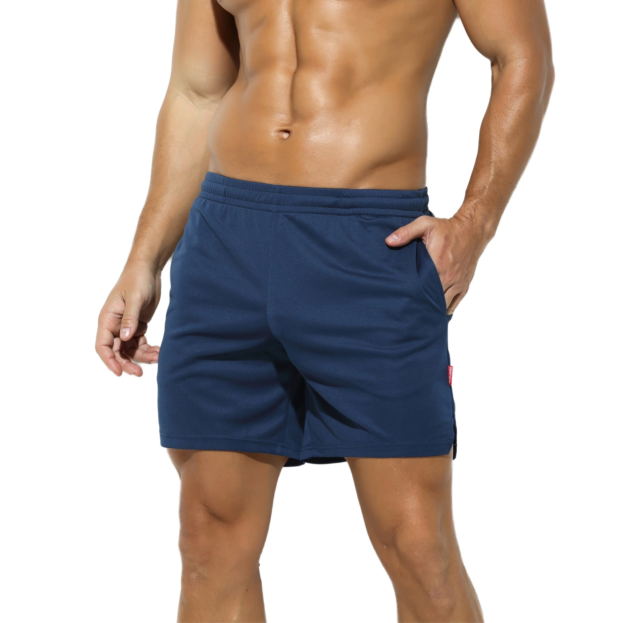 TADUANO Men s Athletic Shorts for Running Gym Workout Football Basketball Training 5 Above Knee Sport Jersey Bottoms Lightweight Breathable Gentle