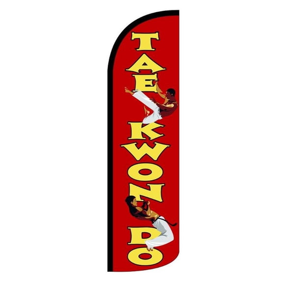 TAE KWAN DO Windless Flag (Hardware Not Included) |Advertisement /Business Flags | Feather Flag |