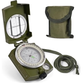 TAETOE Compass: Accurate Durable Lightweight Orienteering Compass with Strap and Carrying Case, Glow in The Dark Waterproof Hiking Essentials for Camping Backpacking