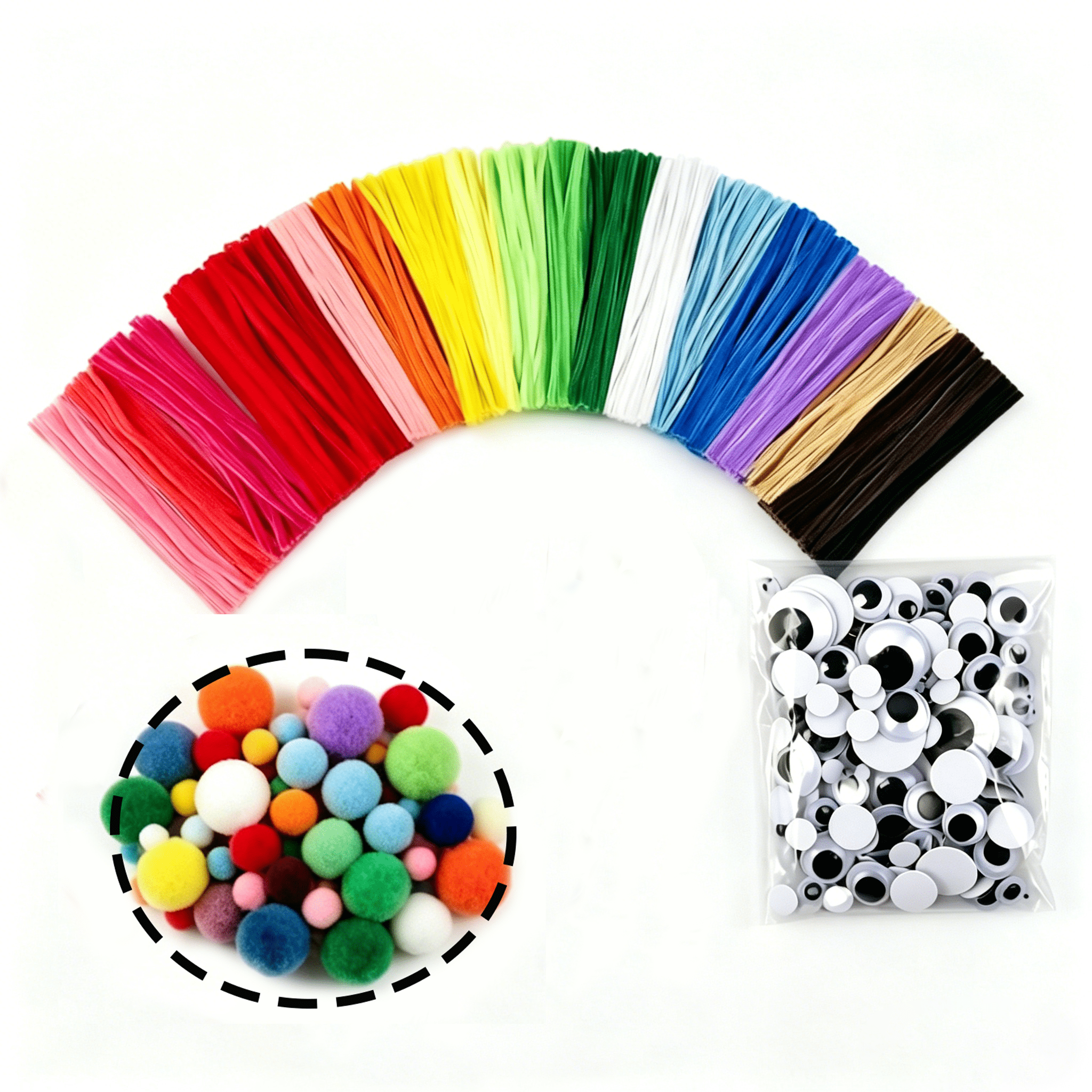 TAETOE Pipe Cleaners Craft Bulk,Kids Toys & Games Gifts,200pcs Arts Crafts,Chenille Stems Art Supplies for Projects Creative DIY Room Decor,Juegos para Niños Fidget Toys for Ages 5-7