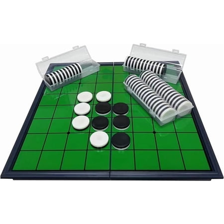 TAETOE Reversi Classic Family Strategy 2-Player Folding Magnetic Board Game 1-Pack