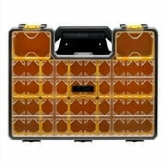 TAFCO 10-Compartment Wall Mount Pro-Go Deep Cup Small Parts Organizer, Yellow