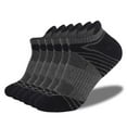 thumbnail image 1 of Xfvqtps 6 Pairs Unisex Sports Socks Ankle Thickened Towel Bottom Sweat Absorbing Comfortable Elastic Breathable Soft Running Mountaineering Socks Dark Gray, 1 of 4