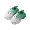 thumbnail image 1 of Xfvqtps Boys and Girls Sneakers Slip On Gradient Color Breathable Non-Slip Lightweight Soft Soled Mesh Running Shoes New Sports Leisure Comfortable Fabric Shoes Green, 1 of 9