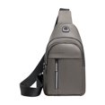 thumbnail image 1 of Xfvqtps Mens Chest Bag Adjustable Shoulder Strap Large Capacity Multi Compartment Multi-Purpose Fashion Lightweight Portable Commuting Oxford Cloth Crossbody Bag Khaki, 1 of 8
